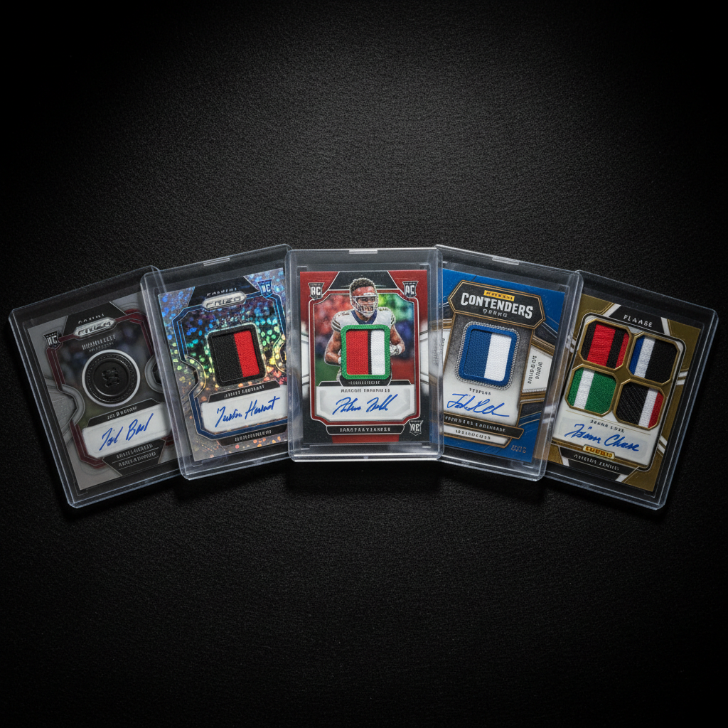 Best 5 Rookie Patch Auto Cards for Football Investors
